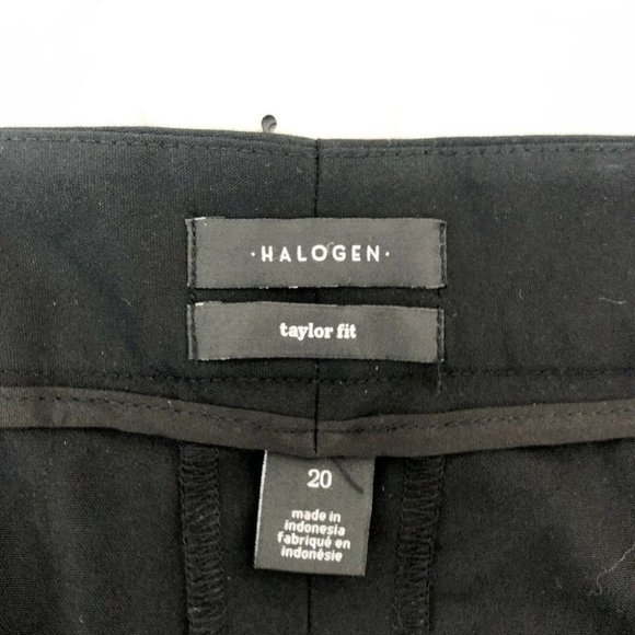 Halogen Pants Women's 20 Black Slacks Dark Wash Taylor Fit Pants Size 20 NWT - Picture 8 of 12